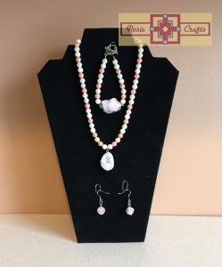 Artisan Tribes Rose Quartz Southwest Jewelry Set