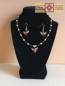 Rosie Crafts Christmas Angel Jewelry Set