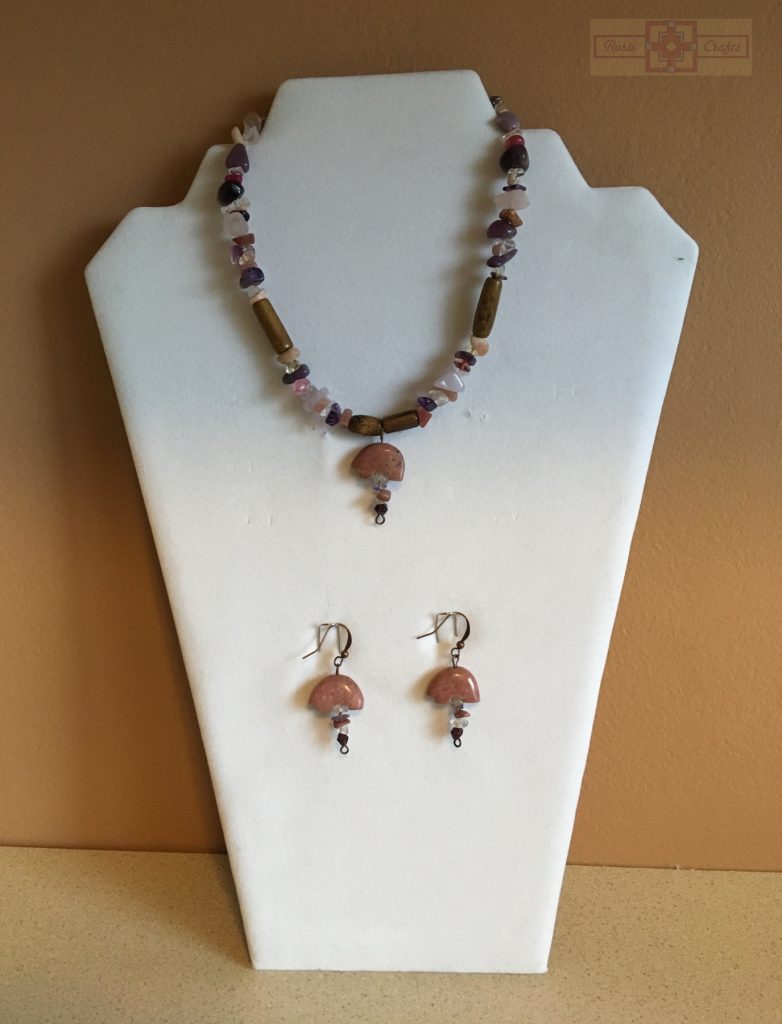 Artisan Tribes Pink Zuni Bear Necklace Set