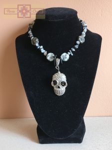 Rosie Crafts "Gothic Skull" Necklace