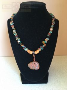 Artisan Tribes Polymer Clay Zuni Bear Necklace